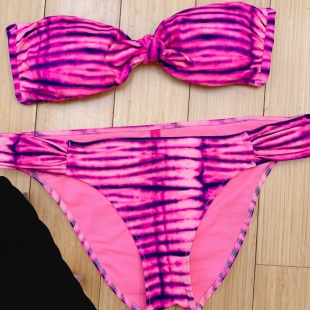 Victorias Secret BANDEAU STRAPLESS Tie-dye Bikini